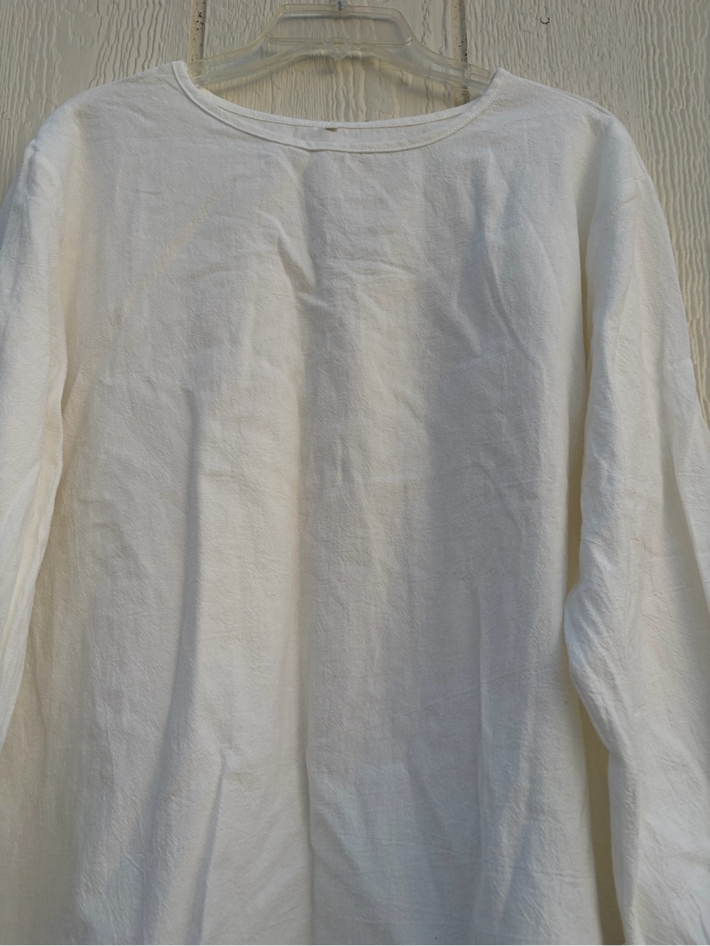 Fashion White Ruffled Hem Long Sleeve Blouse Women’s Size S - Picture 7 of 14
